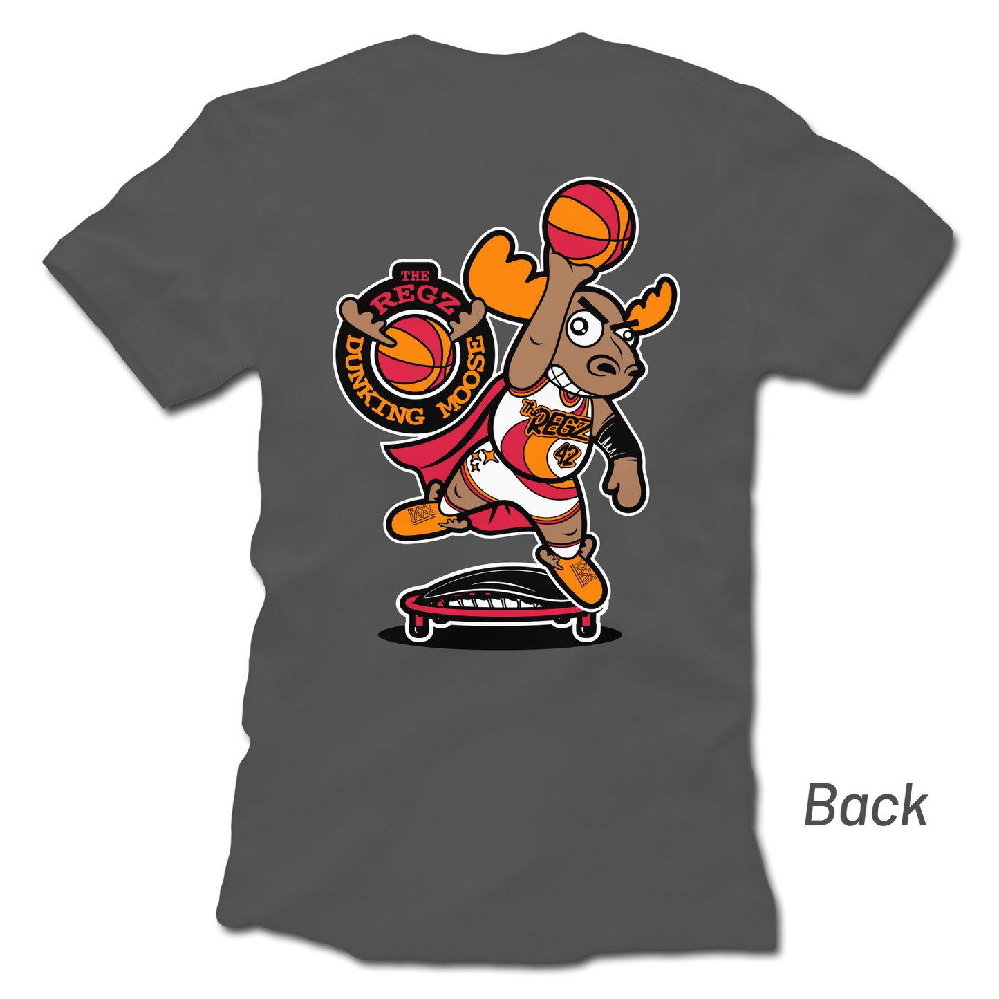 The Dunking Moose Tee - Grey